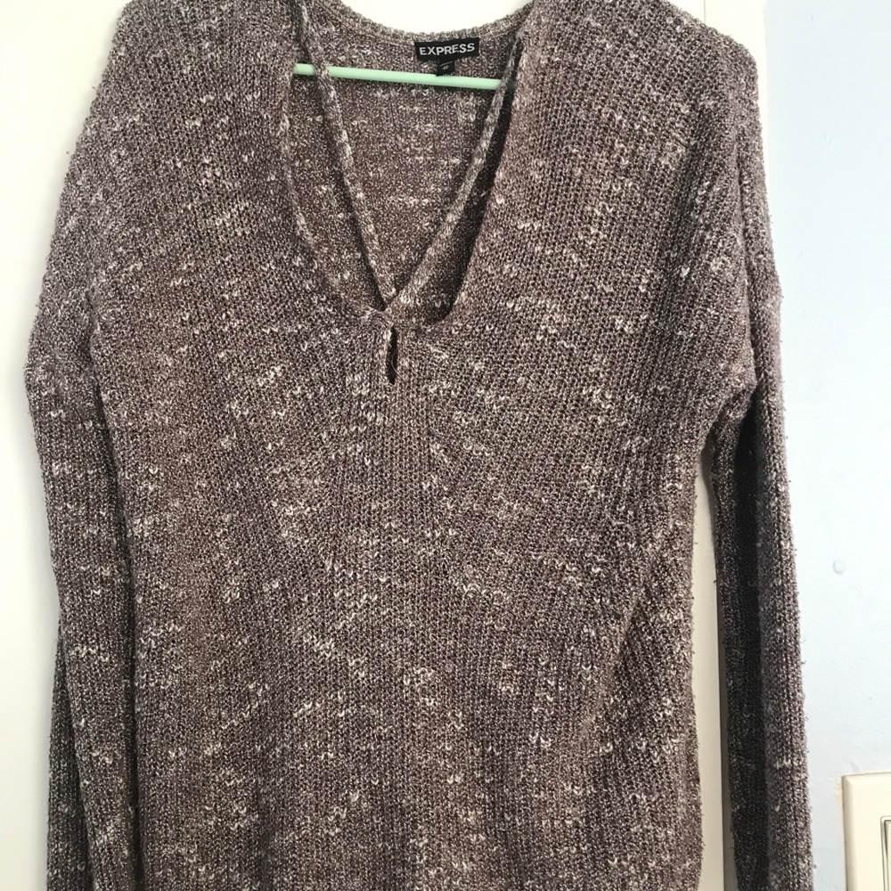 Loose Fitted Woven Sweater